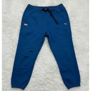 Puma & Helly Hansen X Colab Release Fleece Lined Sweatpants XL Mens Blue
